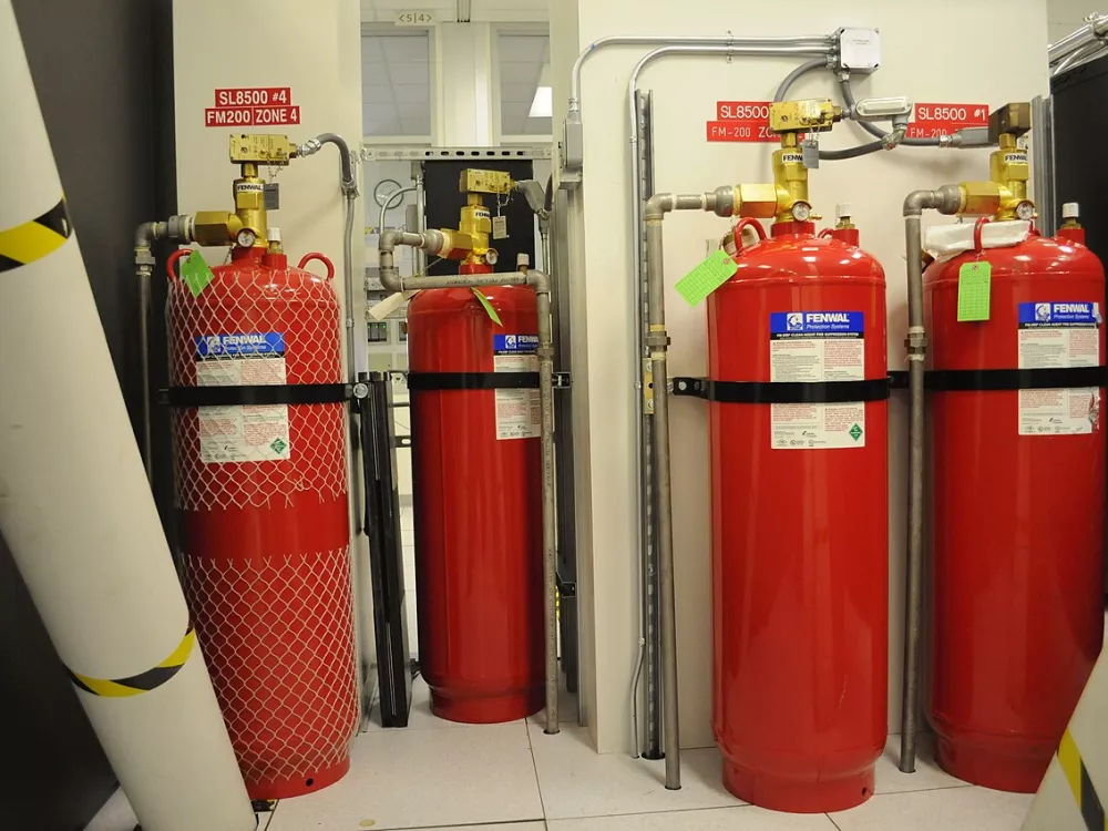 Газовое пожаротушение серверной или электрощитовой до 30 м³ под ключ